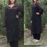 Fekete alkalmi indiai ruha